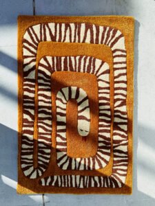 recre alfombra serpiente