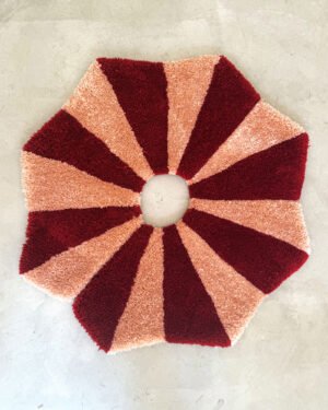 pie de árbol rojo & rosa